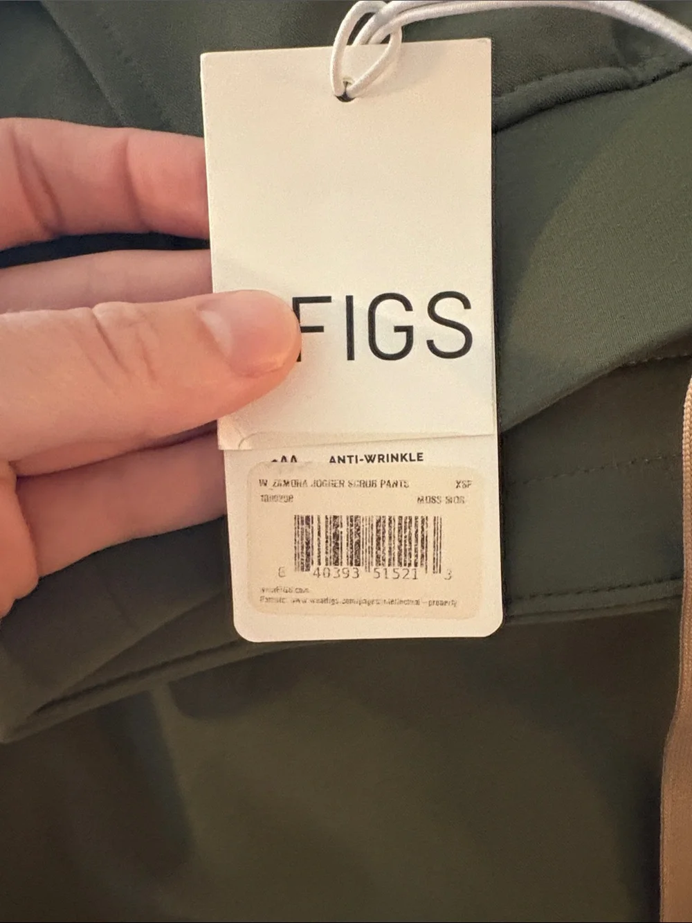 FIGS Full Set- Olive Utility Jacket, Jogger Scrub Pants & Underscrub